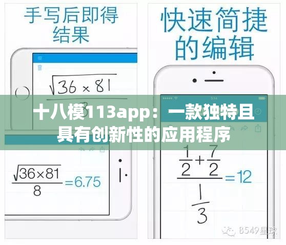 十八模113app：一款独特且具有创新性的应用程序