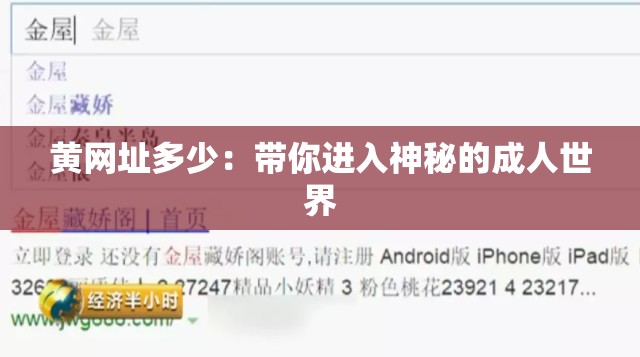 黄网址多少：带你进入神秘的成人世界