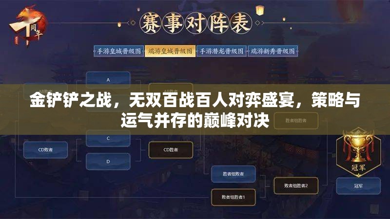 金铲铲之战，无双百战百人对弈盛宴，策略与运气并存的巅峰对决