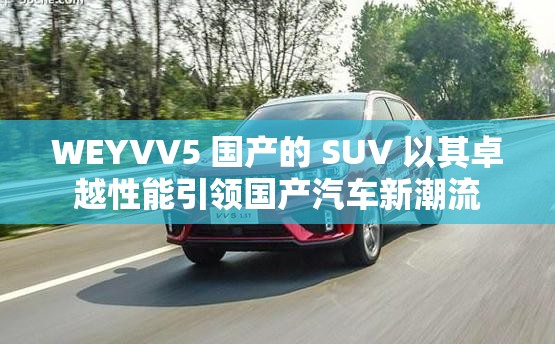 WEYVV5 国产的 SUV 以其卓越性能引领国产汽车新潮流