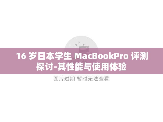 16 岁日本学生 MacBookPro 评测探讨-其性能与使用体验