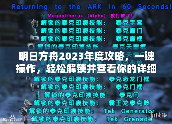 明日方舟2023年度攻略，一键操作，轻松解锁并查看你的详细抽卡记录