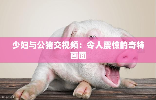 少妇与公猪交视频：令人震惊的奇特画面