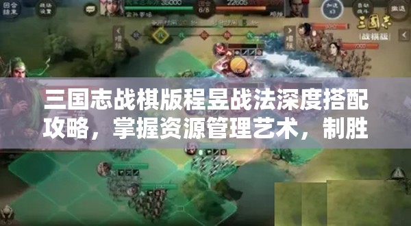 三国志战棋版程昱战法深度搭配攻略，掌握资源管理艺术，制胜策略全解析