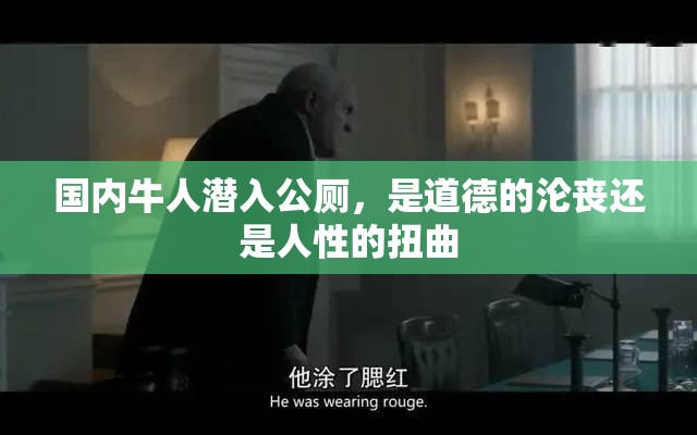 国内牛人潜入公厕，是道德的沦丧还是人性的扭曲