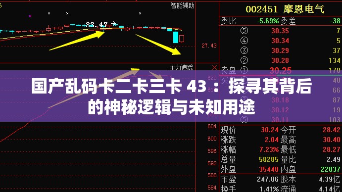 国产乱码卡二卡三卡 43 ：探寻其背后的神秘逻辑与未知用途