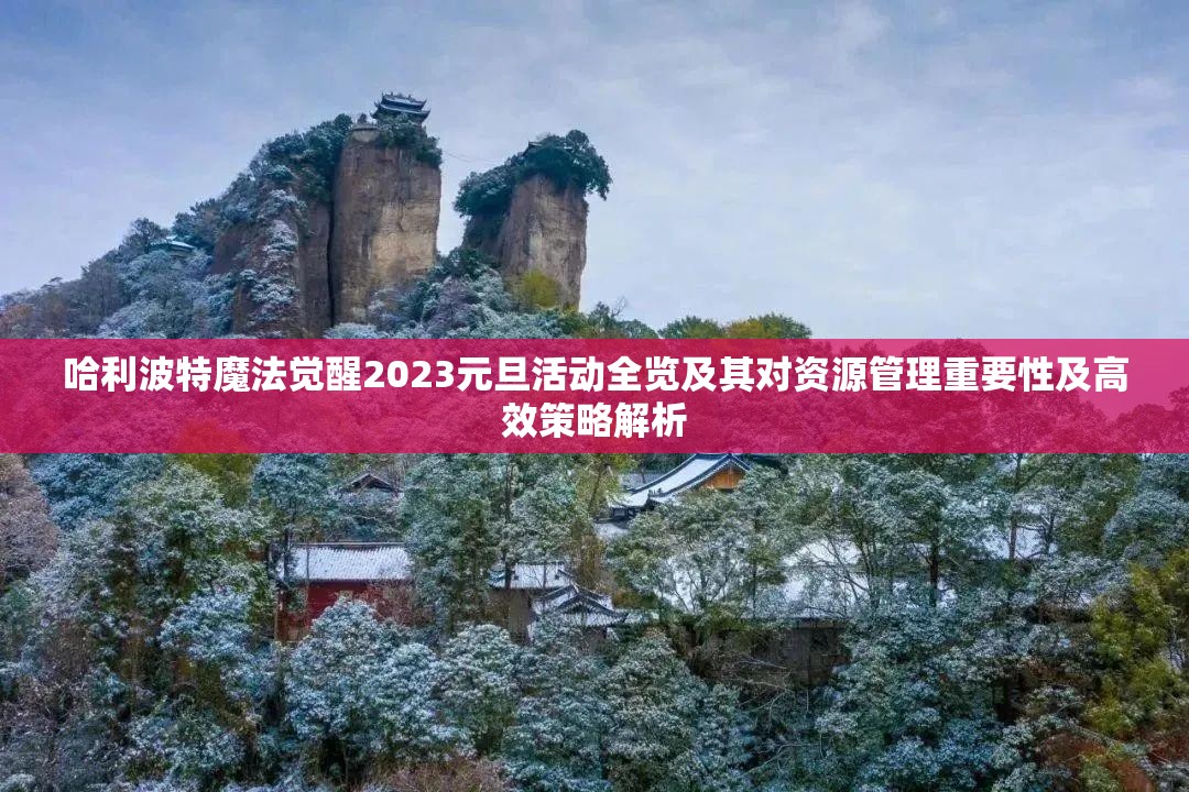 哈利波特魔法觉醒2023元旦活动全览及其对资源管理重要性及高效策略解析