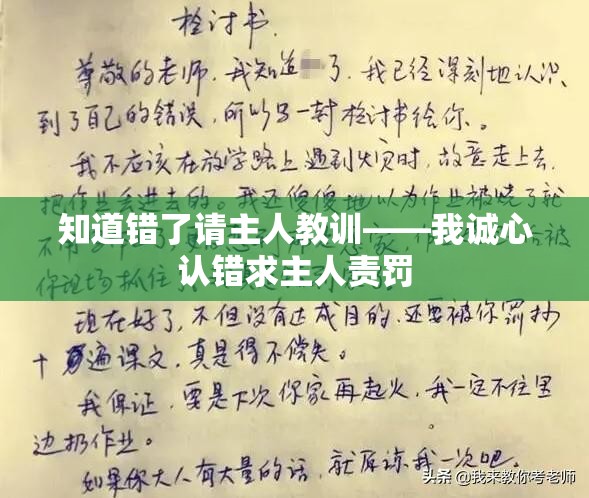 知道错了请主人教训——我诚心认错求主人责罚