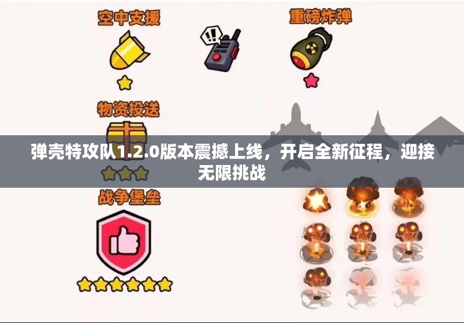 弹壳特攻队1.2.0版本震撼上线，开启全新征程，迎接无限挑战