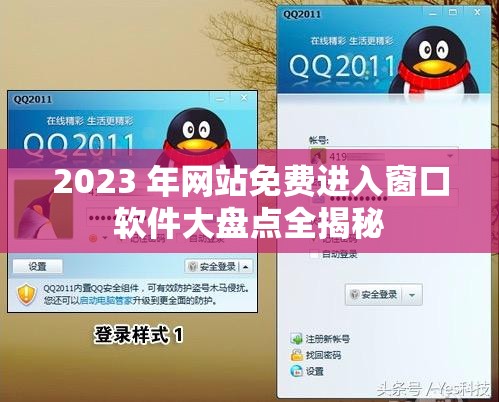 2023 年网站免费进入窗口软件大盘点全揭秘