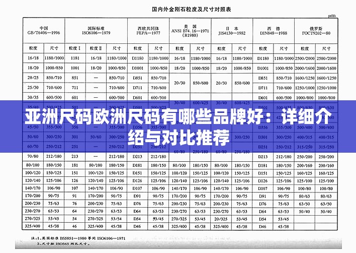 亚洲尺码欧洲尺码有哪些品牌好：详细介绍与对比推荐