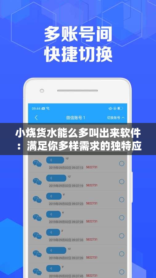 小烧货水能么多叫出来软件：满足你多样需求的独特应用