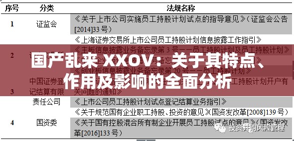 国产乱来 XXOV：关于其特点、作用及影响的全面分析