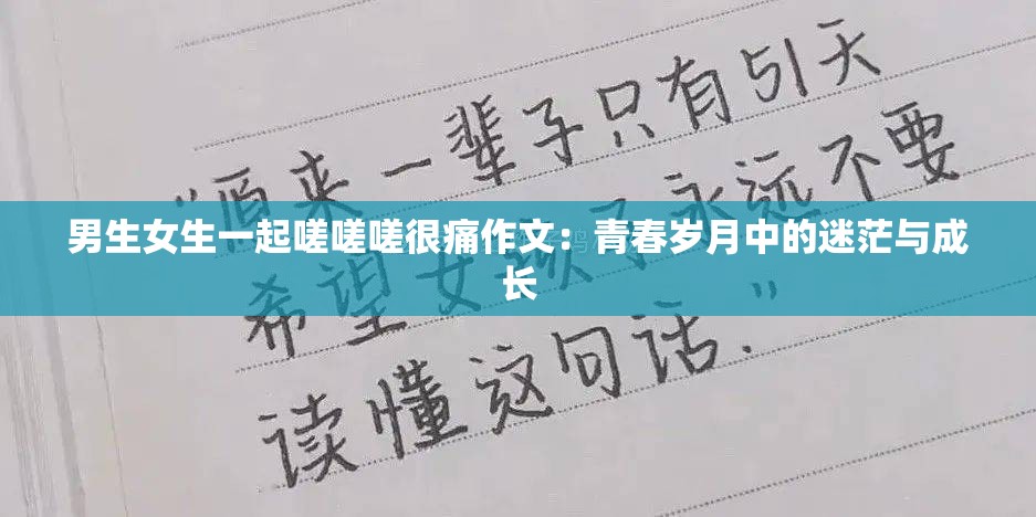 男生女生一起嗟嗟嗟很痛作文：青春岁月中的迷茫与成长