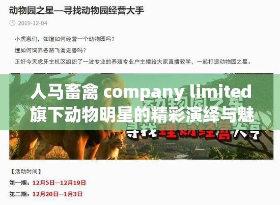 人马畜禽 company limited 旗下动物明星的精彩演绎与魅力展现