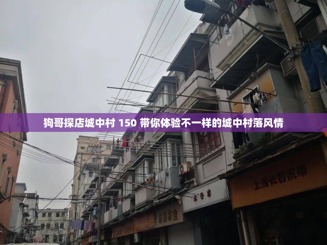 狗哥探店城中村 150 带你体验不一样的城中村落风情