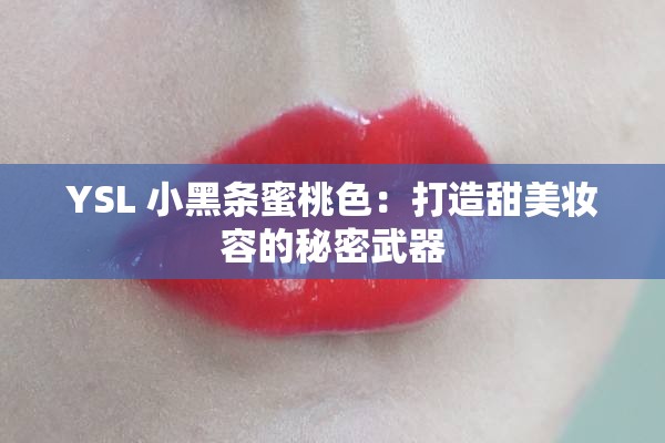 YSL 小黑条蜜桃色：打造甜美妆容的秘密武器