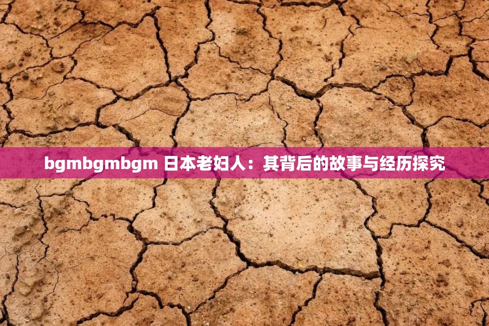 bgmbgmbgm 日本老妇人：其背后的故事与经历探究