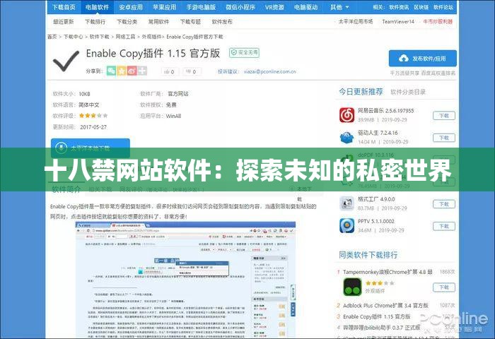 十八禁网站软件：探索未知的私密世界