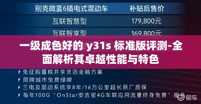 一级成色好的 y31s 标准版评测-全面解析其卓越性能与特色