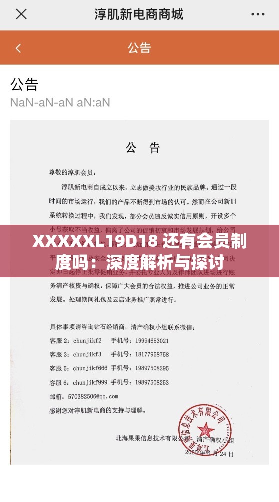 XXXXXL19D18 还有会员制度吗：深度解析与探讨