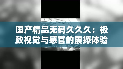 国产精品无码久久久：极致视觉与感官的震撼体验