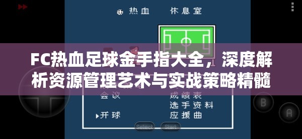 FC热血足球金手指大全，深度解析资源管理艺术与实战策略精髓