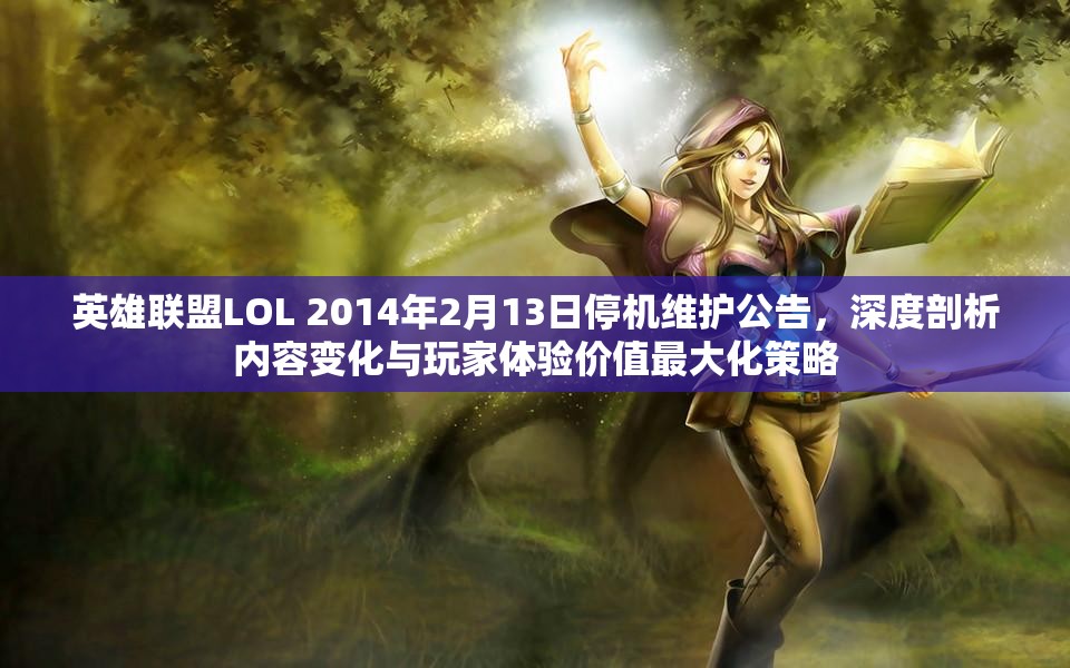 英雄联盟LOL 2014年2月13日停机维护公告，深度剖析内容变化与玩家体验价值最大化策略