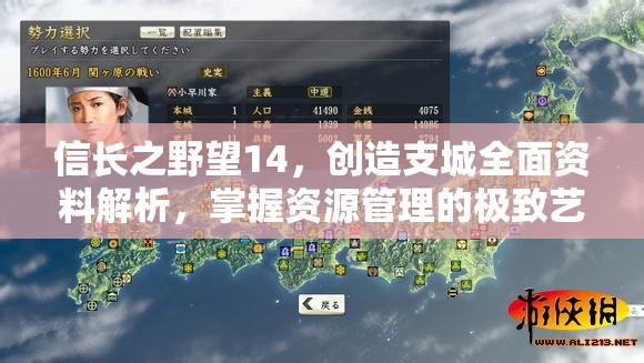 信长之野望14，创造支城全面资料解析，掌握资源管理的极致艺术