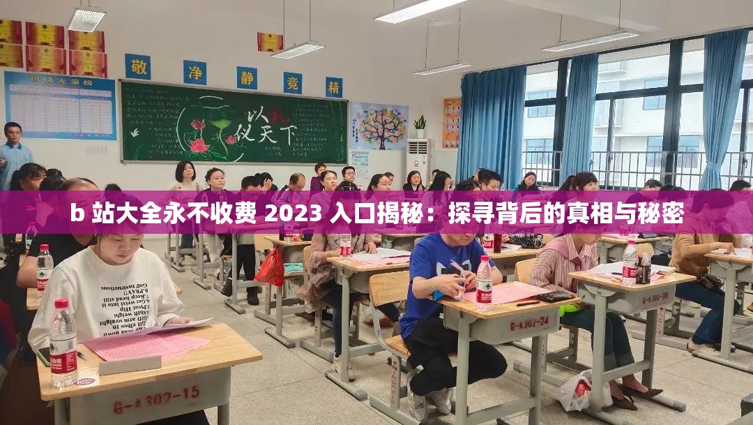 b 站大全永不收费 2023 入口揭秘：探寻背后的真相与秘密