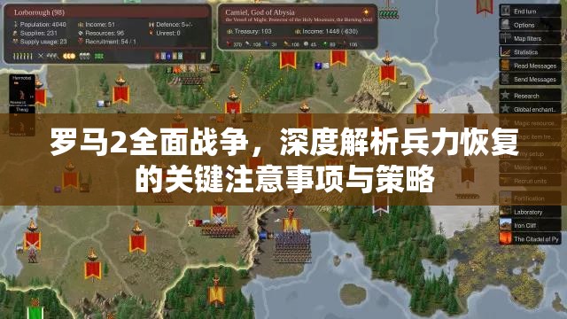 罗马2全面战争，深度解析兵力恢复的关键注意事项与策略