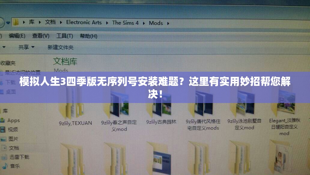 模拟人生3四季版无序列号安装难题？这里有实用妙招帮您解决！