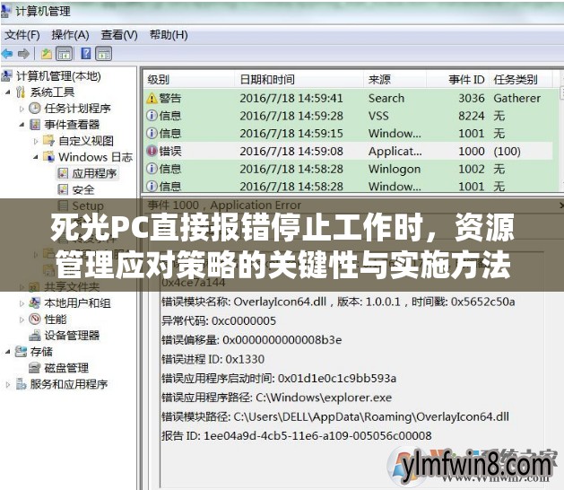 死光PC直接报错停止工作时，资源管理应对策略的关键性与实施方法