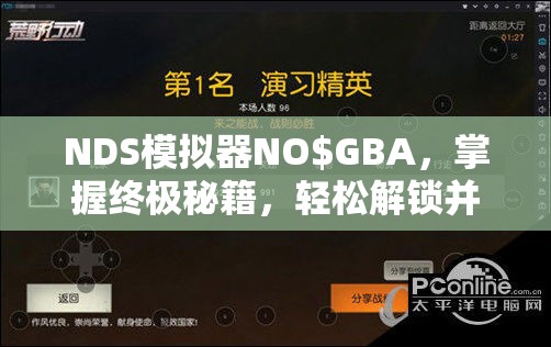 NDS模拟器NO$GBA，掌握终极秘籍，轻松解锁并畅玩经典游戏