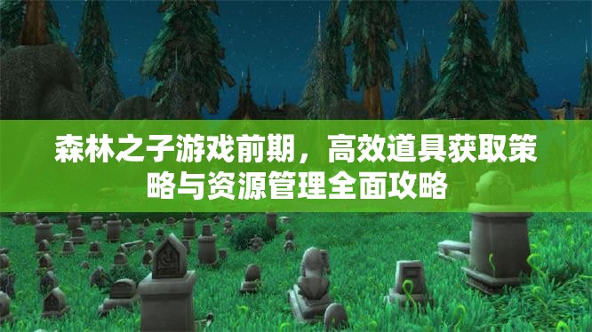 森林之子游戏前期，高效道具获取策略与资源管理全面攻略