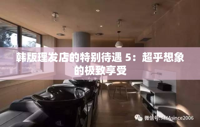 韩版理发店的特别待遇 5：超乎想象的极致享受