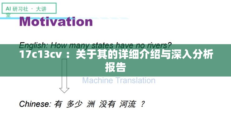 17c13cv ：关于其的详细介绍与深入分析报告