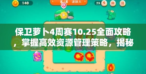 保卫萝卜4周赛10.25全面攻略，掌握高效资源管理策略，揭秘通关必备技巧