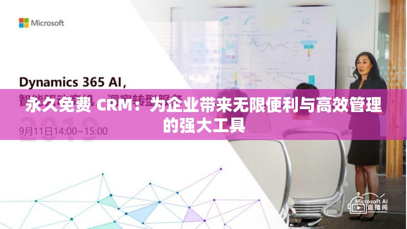 永久免费 CRM：为企业带来无限便利与高效管理的强大工具