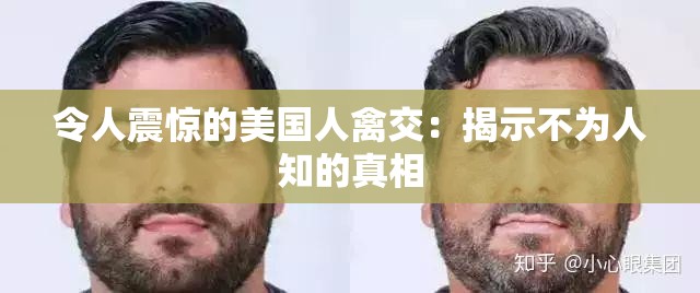 令人震惊的美国人禽交：揭示不为人知的真相