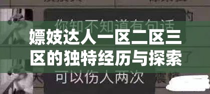 嫖妓达人一区二区三区的独特经历与探索