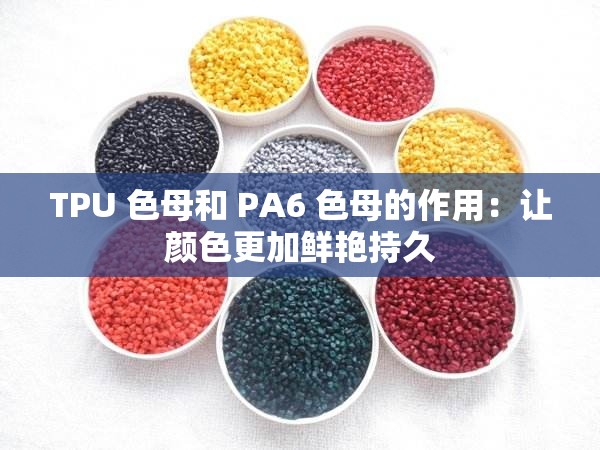 TPU 色母和 PA6 色母的作用：让颜色更加鲜艳持久