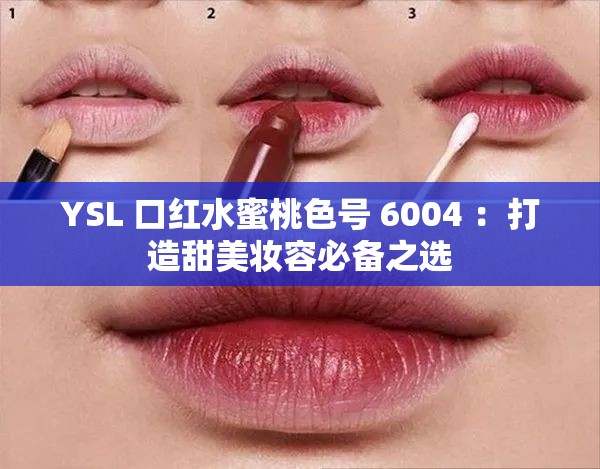 YSL 口红水蜜桃色号 6004 ：打造甜美妆容必备之选