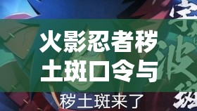 火影忍者秽土斑口令与奥义图口令分享，资源管理中的重要性及高效利用策略解析