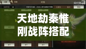 天地劫秦惟刚战阵搭配深度解析，全面攻略助你解锁冰弓极致威力