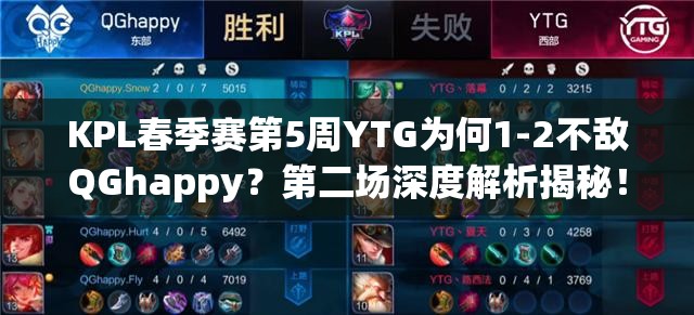 KPL春季赛第5周YTG为何1-2不敌QGhappy？第二场深度解析揭秘！