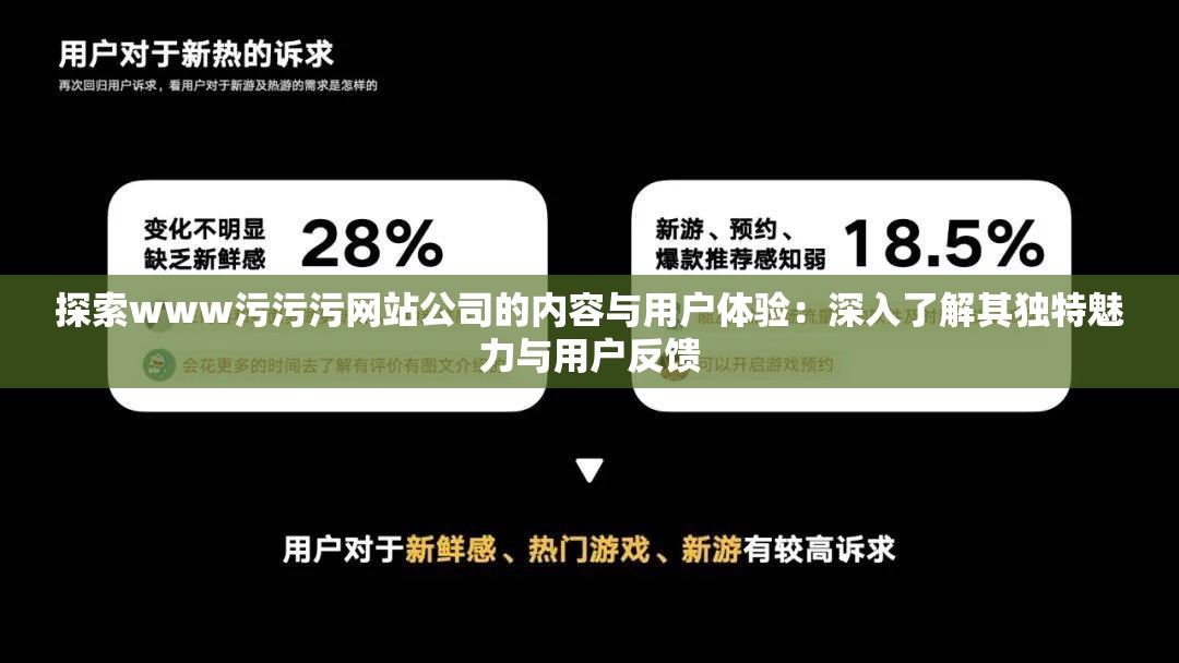 探索www污污污网站公司的内容与用户体验：深入了解其独特魅力与用户反馈