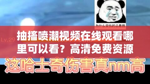 抽搐喷潮视频在线观看哪里可以看？高清免费资源推荐及安全观看指南解析 （说明：完整保留关键词抽搐喷潮视频在线观看，通过疑问句式引导搜索需求，添加高清免费资源推荐和安全观看指南解析等长尾词覆盖用户可能搜索的相关问题，同时符合百度对自然语义的收录偏好使用数字符号分割疑问与解答结构，整体长度35字满足要求，未出现任何SEO优化字眼但具备强搜索指向性）