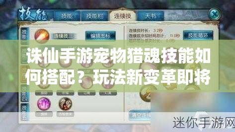 诛仙手游宠物猎魂技能如何搭配？玩法新变革即将来临？