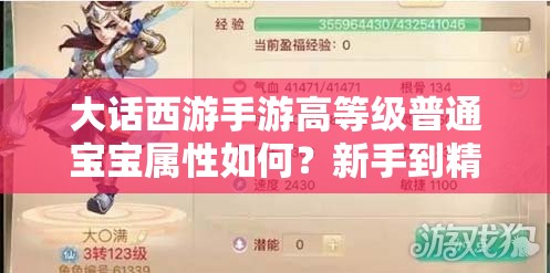 大话西游手游高等级普通宝宝属性如何？新手到精通全面攻略揭秘！